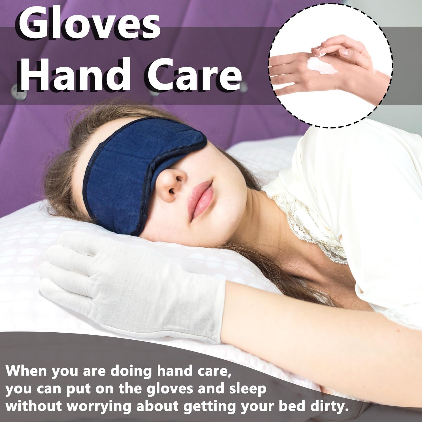 Zealor 12 Pairs White Cotton Gloves Soft Cloth Dust Hand Gloves Work for Men Women Art Crafting Handling, Eczema, BBQ, Coin Jewelry Watch Inspection, Dry Hands Sleeping, Archival, Large