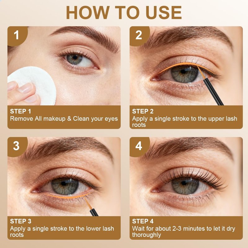 Eyelash Growth Serum - Nourishing Formula for Longer, Fuller Lashes | 4ML Gold
