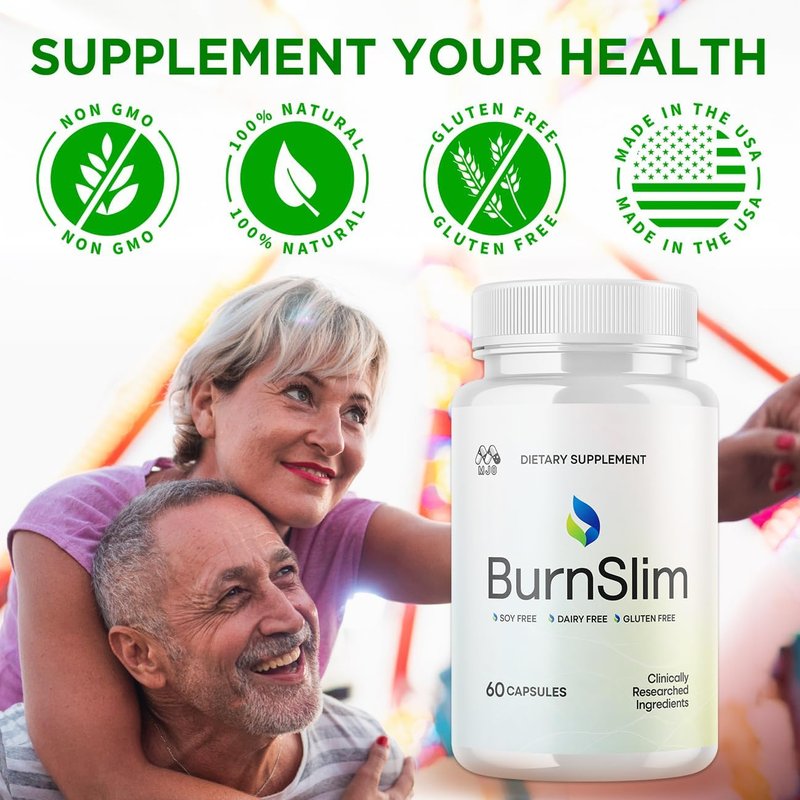 Burn Slim Capsules - Natural Weight Loss Supplement for Active Lifestyle | 3 Pack of 180 Capsules
