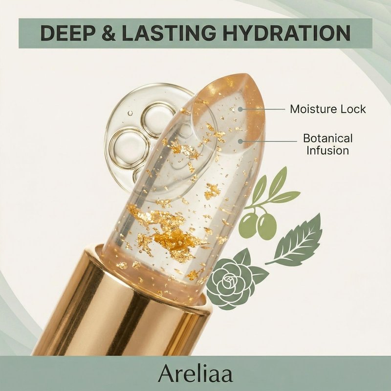 Areliaa Lipstick，areliaa signature lipstick，Clear That Changes Color with Ph, Deep Nourishment, Keeping Makeup