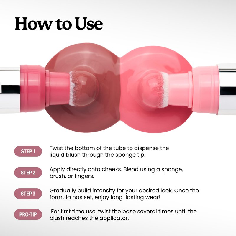 Sacheu Cheek STAY-N Liquid Blush for Cheeks — High Pigment, Buildable, Lightweight Cream Blush for Dewy & Radiant Flushed Cheeks — Long-lasting & Cruelty Free, I'm Guilty