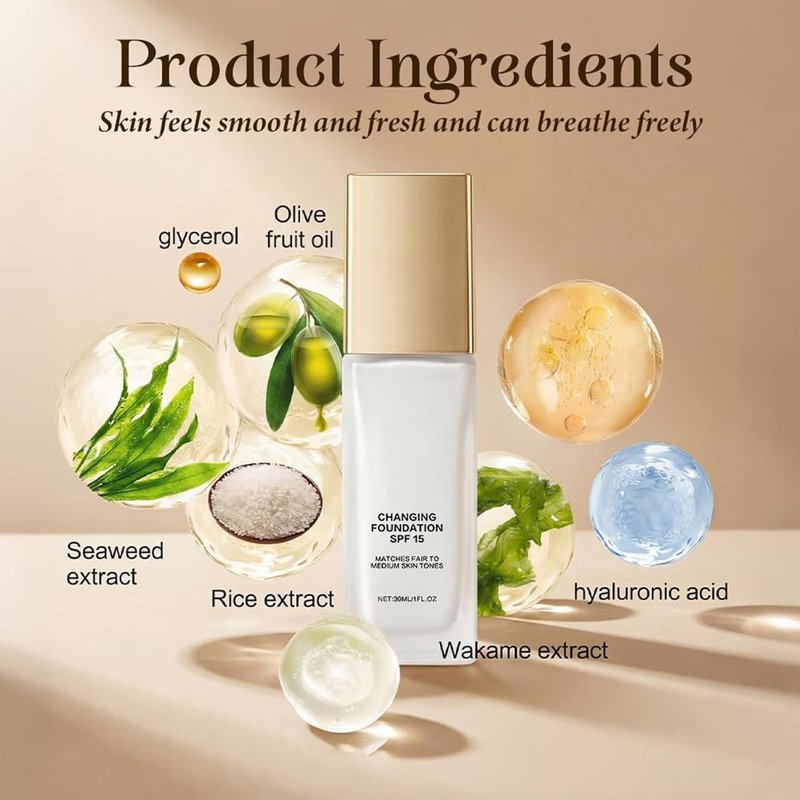 Regine Switzerland Color Changing Foundation - Hydrating, Lightweight Formula for Mature Skin (1pc)