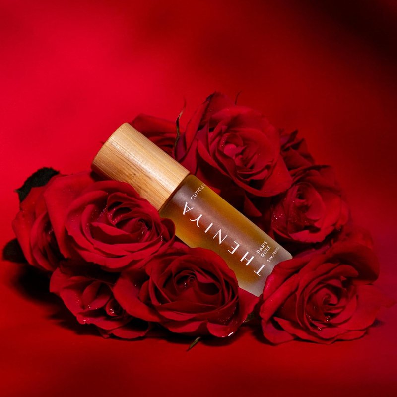 Regine Switzerland Cuticle Oil - Strengthening & Hydrating Vegan Formula with Jojoba & Vitamin E | 5mL Roll-On (Rose Fragrance)