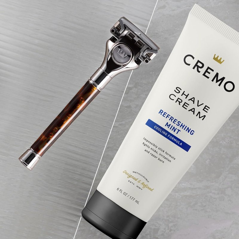 Cremo Barber Grade Cooling Shave Cream - Ultra-Slick Formula | 6 Fl Oz (2 Pack) - Fights Nicks & Razor Burn