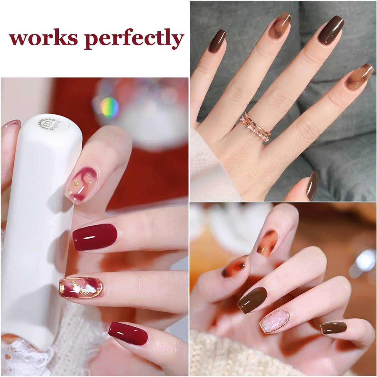 Vishine Blooming Gel 16ml UV LED Soak Off Nail Art Polish for Spreading Effect Marble Nail Polish Gel Paint Nail Designs for DIY Flower Watercolor Magic Manicure Salon Home DIY 0.54 Oz