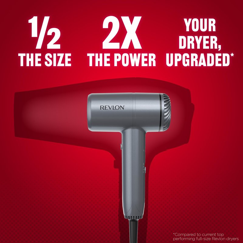 Revlon PowerMove Hair Dryer, Lightweight Blow Dryer with Salon-Quality Performance, Quicker Drying Powered by Advanced BLDC Motor