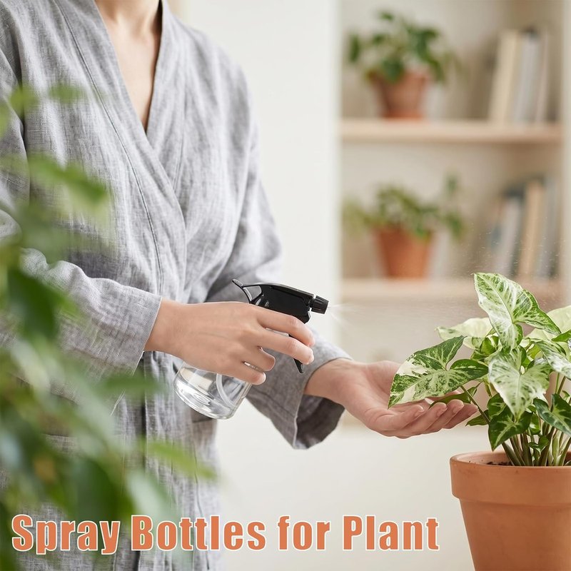 Bekith 8 Oz Empty Plastic Spray Bottles - 12 Pack with Adjustable Trigger Sprayers for Versatile Use