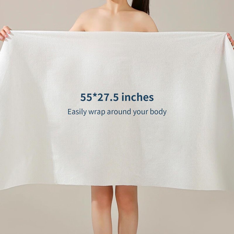 4 Pack Disposable Bath Towels Durable Large Portable Thicken Camping Towels for Travel Hotel Business Trip Swimming Pet Towels Sauna Spa Hot Spring Water Play 55''X27.5''
