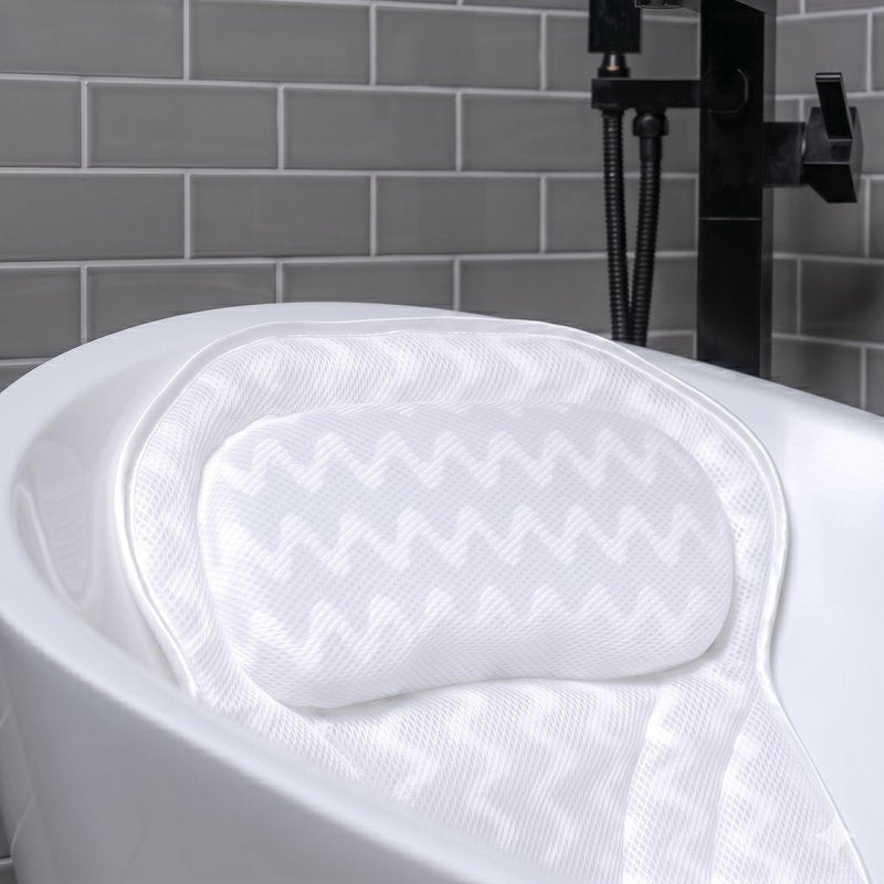 Bath Pillow Bathtub Pillow Back Neck Support Pillow, Spa Cushion for Tub