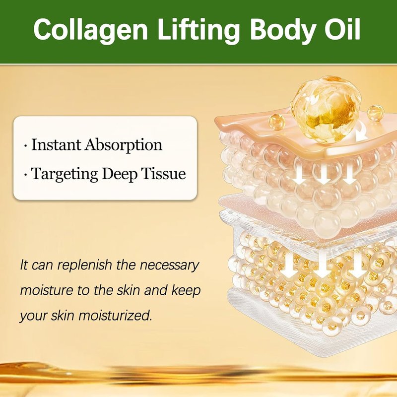 Collagen Body Oil - Firming Skin Treatment for Smooth, Youthful Glow