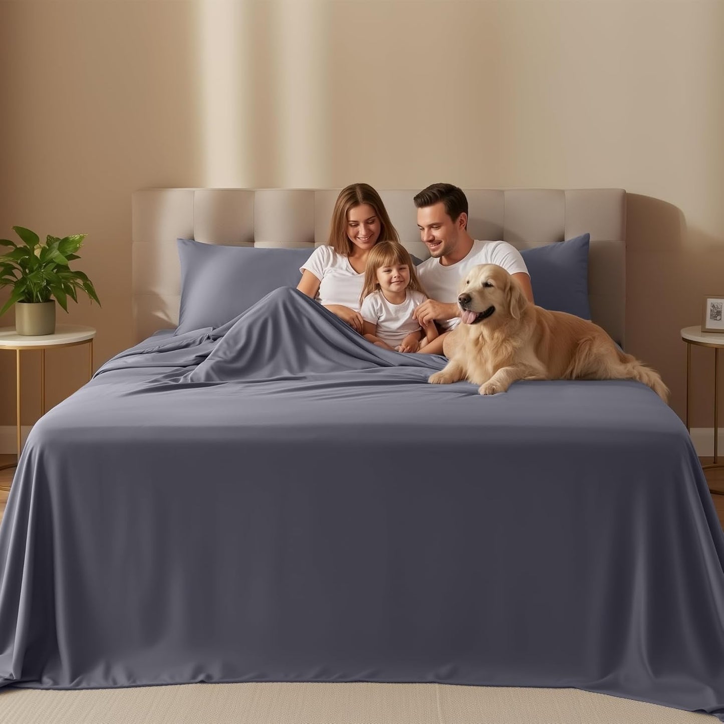 Utopia Bedding Queen Size Sheet Set - Soft, Breathable Microfiber | 4-Piece in Grey, Oeko Tex Certified