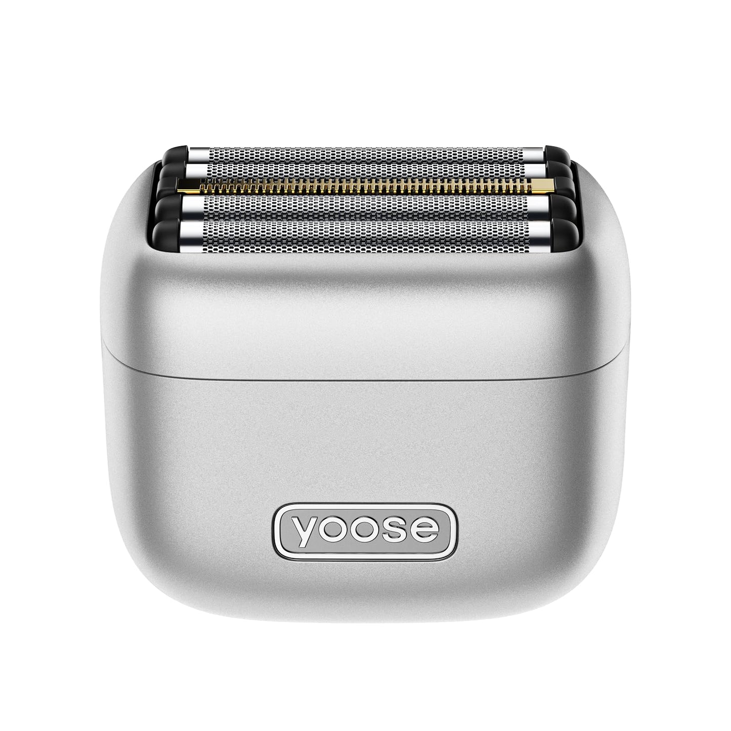 yoose MINI5 Foil Shaver, Portable Electric Razor for Men, Magnetic 5-Blade Cutting Head, IPX7 Waterproof, USB-C Rechargeable, 90 Min Cordless Dry Shave, Electric Shaver with Pouch, Silver