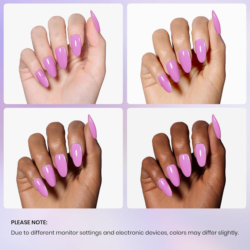 Beetles Purple Gel Nail Polish - Bright 15ml Soak Off UV Gel for All Seasons | Perfect Gift for Women