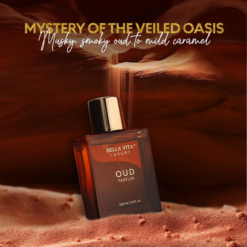 Bellavita Luxury OUD Eau de Parfum - Unisex Long-Lasting Fragrance | 100 ml (3.4 fl. oz.) | Woody, Caramel, Floral Notes