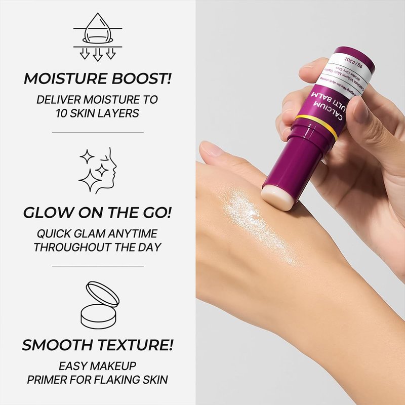 3Pcs Cemenrete Calcium Volume Multi Balm, Calcium Volume Multi Balm, Collagen Moisturing Stick, Intensive Repair & Moisturizing Cream, Firming Skin, Suitable for Face, Eyes & Neck