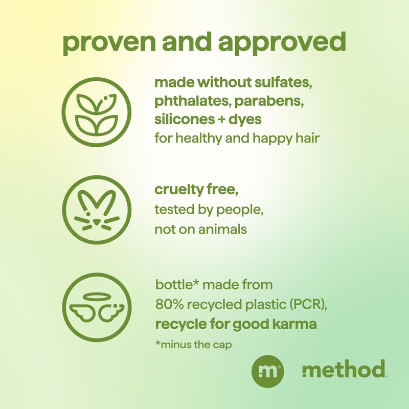 Method Color Protect Shampoo, Mindful Matcha – Safe for and Protects Color-Treated Hair, with Strengthening Peptide – Sulfate free, Paraben free & Silicone free – 14 oz