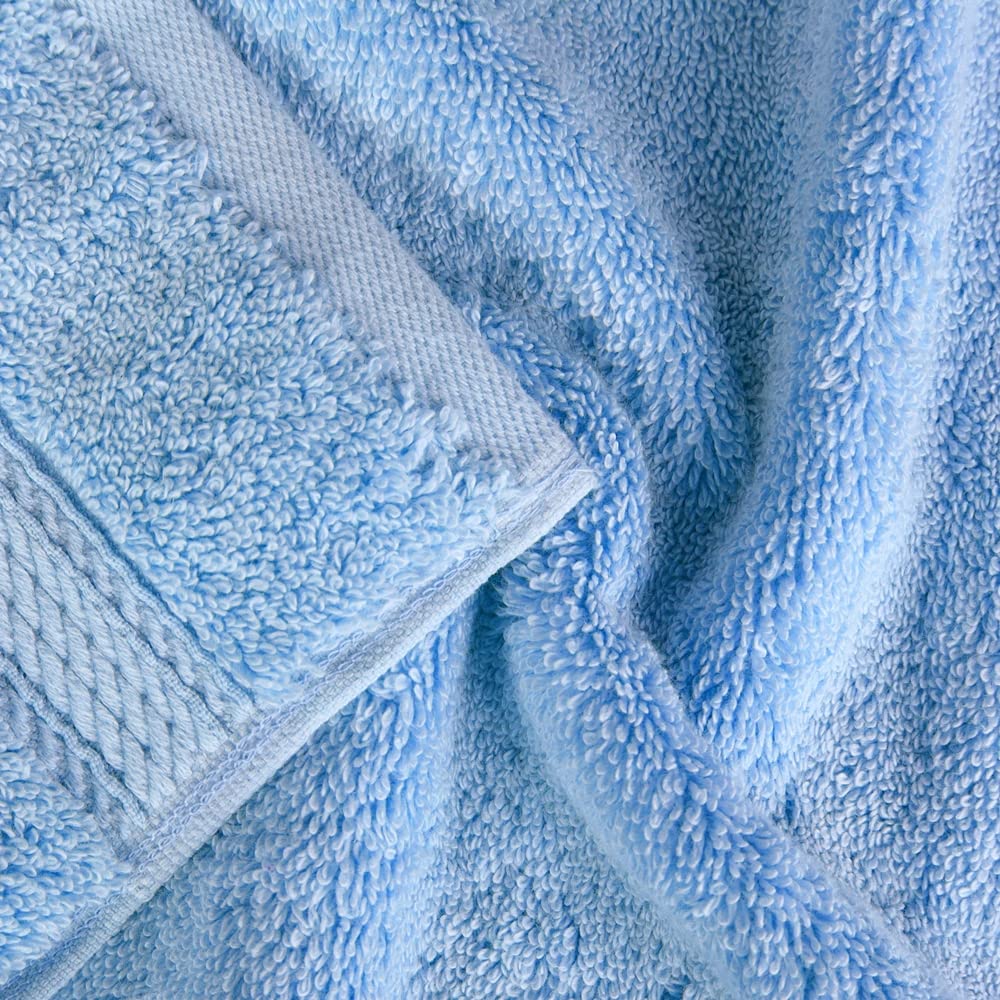 SUPERIOR Egyptian Cotton Ultra Plush & Absorbent, 3 Piece Set, Light Blue