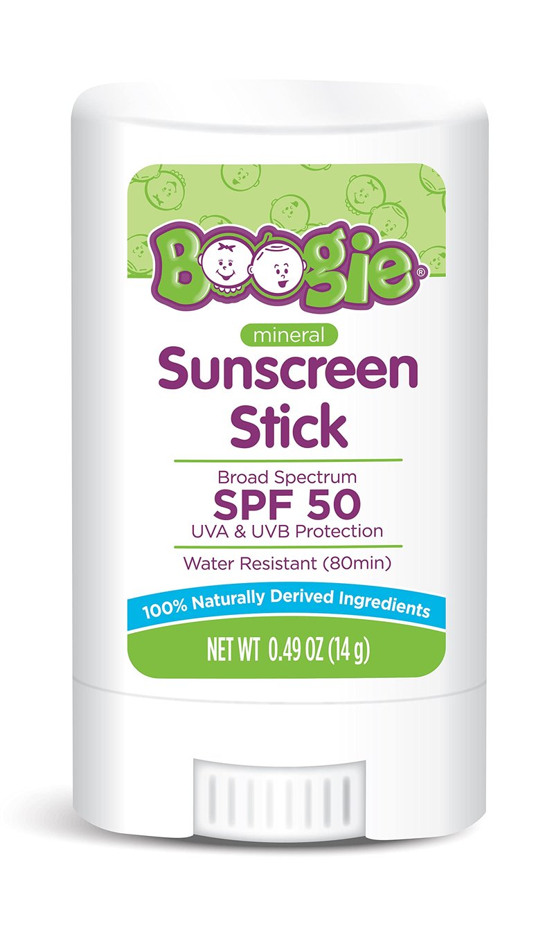 Boogie Mineral Sunscreen Stick SPF 50-0.49 oz - Sunscreen for Kids - Broad Spectrum UVA & UVB Protection - Water Resistant Sun Protection - Hypoallergenic - 100% Naturally Derived Ingredients