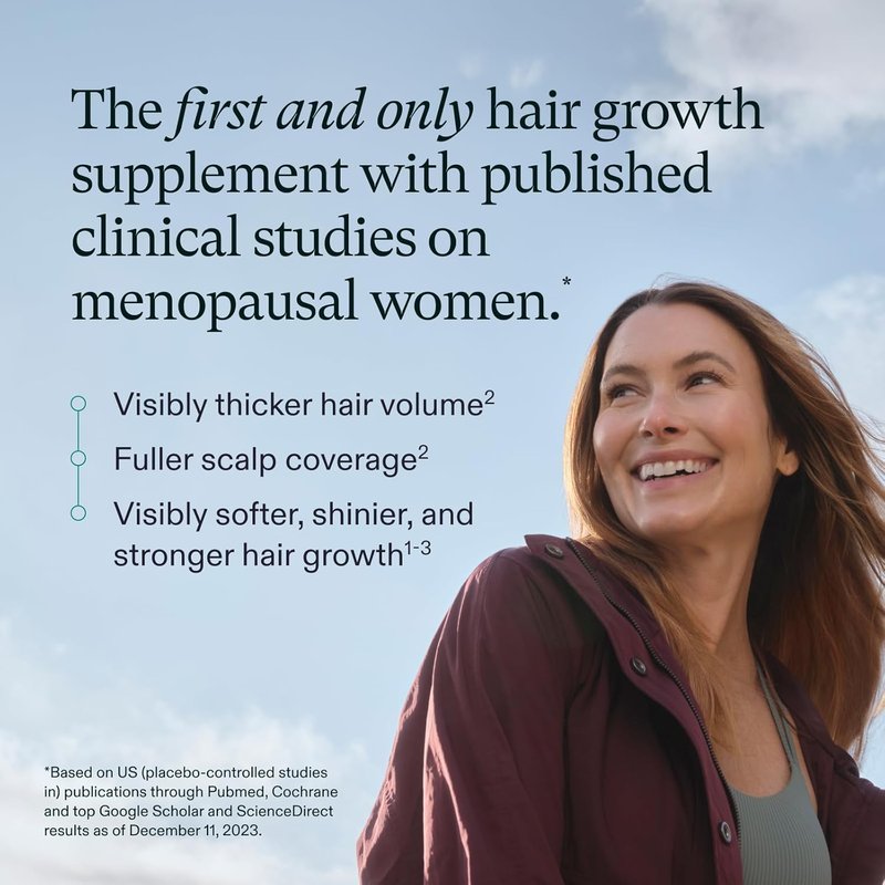 Nutrafol Women's Balance Hair Growth Supplements - Clinically Tested for Thicker Hair | 1 Month Supply, Ages 45+