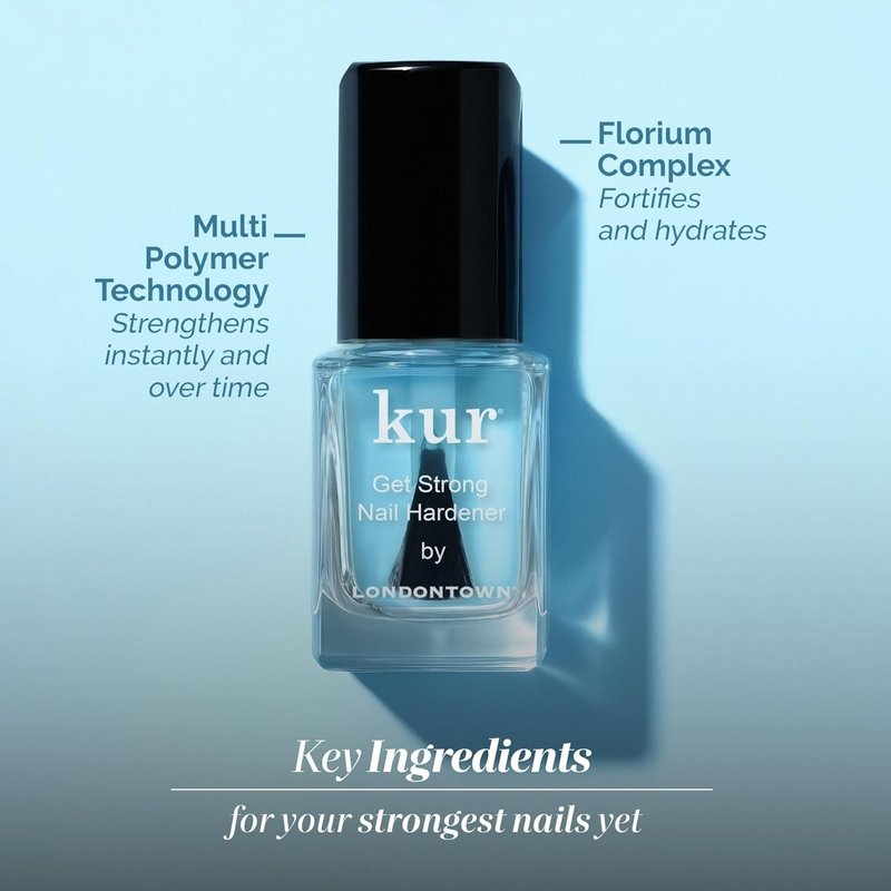 LONDONTOWN Nail Strength and Growth Treatments – Nail Strengtheners for Growth, Repair and Shine - Helps Support Length and Protect Weak, Brittle Nails - Clear Nail Care Formulas