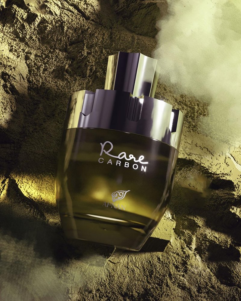 Afnan Rare Carbon Eau De Parfum Spray for Men, 3.4 Fl. Oz