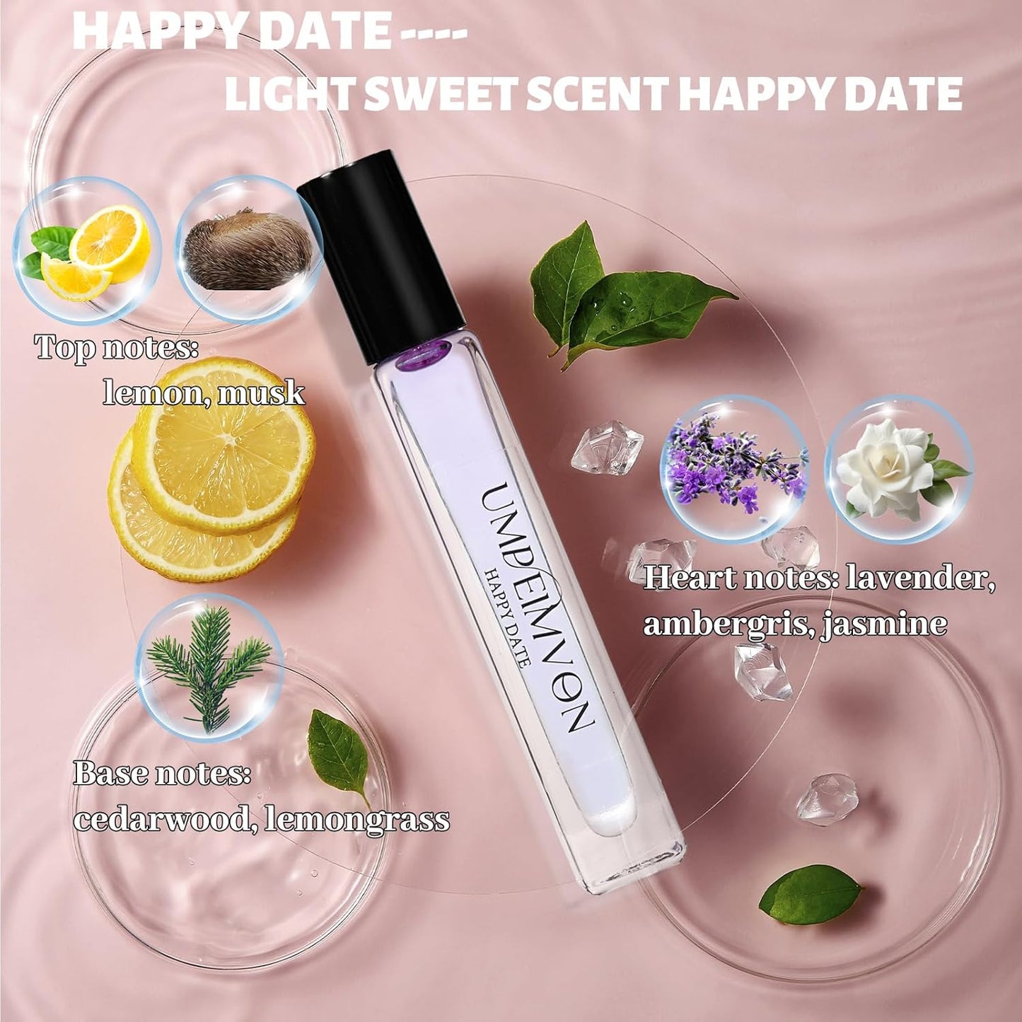 Skiennix Pheromone Perfume Oils - Long-Lasting Roll-On for Women | Sweet & Woody Travel Size 0.33 Fl. Oz