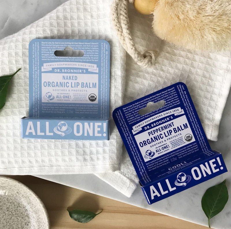 Dr. Bronner's Organic Lip Balm-Naked-0.15 oz