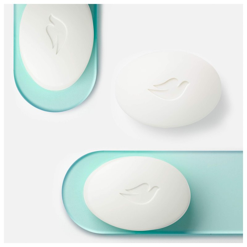 Dove Moisturizing Beauty Bar for Softer Skin, Fragrance-Free, Hypoallergenic Beauty Bar Sensitive Skin Effectively Washes Away Bacteria While Nourishing Your Skin 3.75 oz 2 Bars