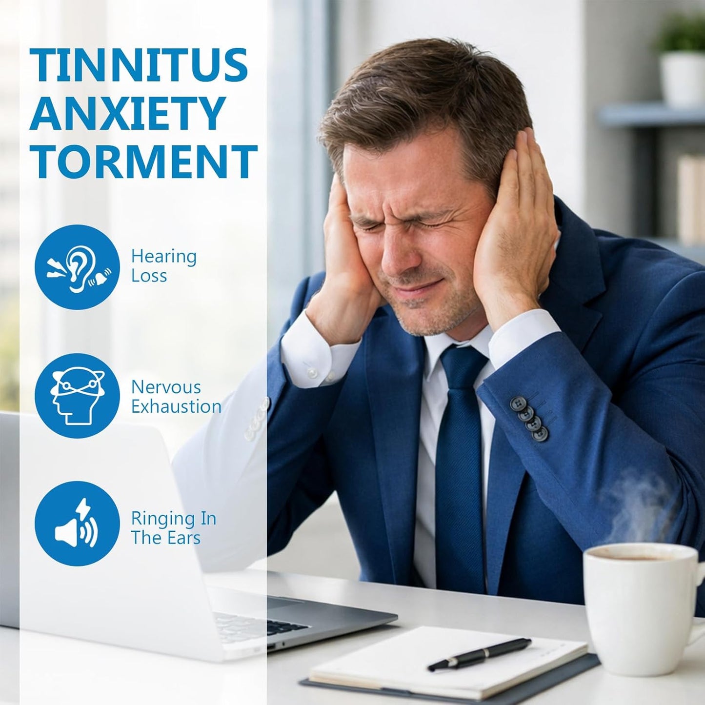 Tinnitus Relief for Ringing Ears,Natural Herbal Drops,Reduces Ear Noise and Improves Hearing for Men & Women, 2Fl Oz