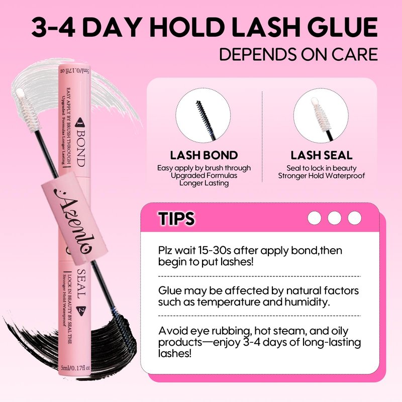 Azenlo Lash Extensions 40D+60D Cluster 240pcs DIY Wispy Lash Clusters 10-16mm Eyelash Clusters for Beginners At Home Individual Thin Band Lash Kit (40D+60D Kit)