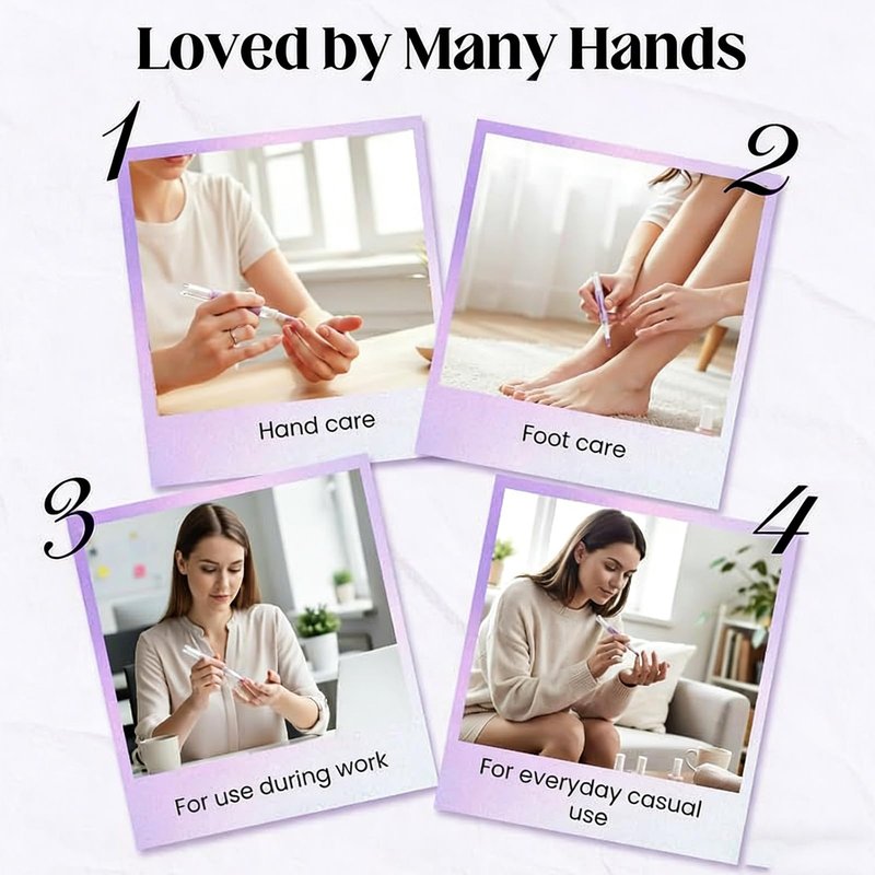 2PCS Cuticle Oil Pusher Pen, 2-in-1 Cuticle Pusher & Oil Pen, Portable Nail Care Pen Instant Cuticle Remover Tools for Dry Damaged Nails Hangnails Moisturizes Strengthens Brightens