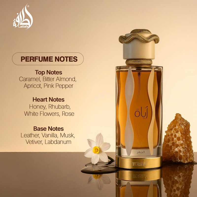 Lattafa Teriaq Unisex Eau de Parfum Spray - 3.4 Ounce | Long-Lasting Fragrance for All Occasions