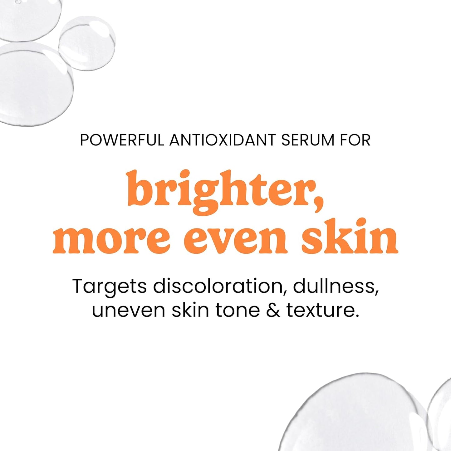 Vitamin C Serum with Vitamin E & Ferulic Acid - Brightening & Hydrating for Oily/Dry Skin | 1.7 Fl Oz