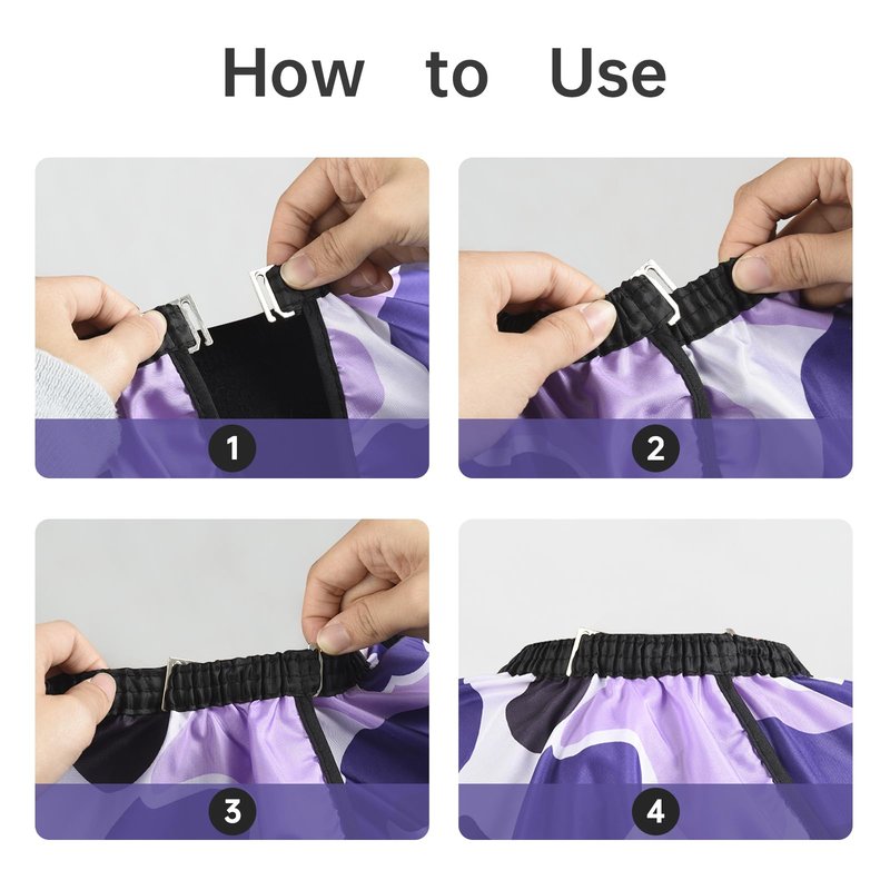 FaHaner Professional Hair Cutting Cape Waterproof Barber Cape for Men Polyester Hair Styling Cape with Elastic Neckline Adjustable Closure Salon Haircut Capes for Home Salon and Barbershop