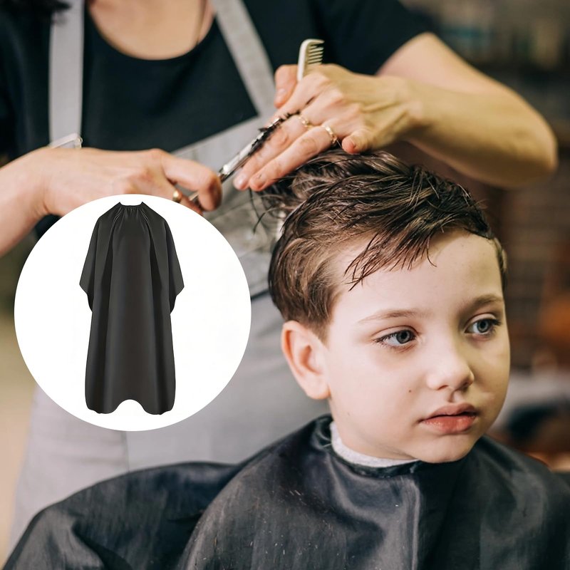 Benjiuun Hair Cutting Cape,Barber Cape for Men Women, Hairdresser Cape for Haircut Coloring Makeup Styling 34x55 Inches