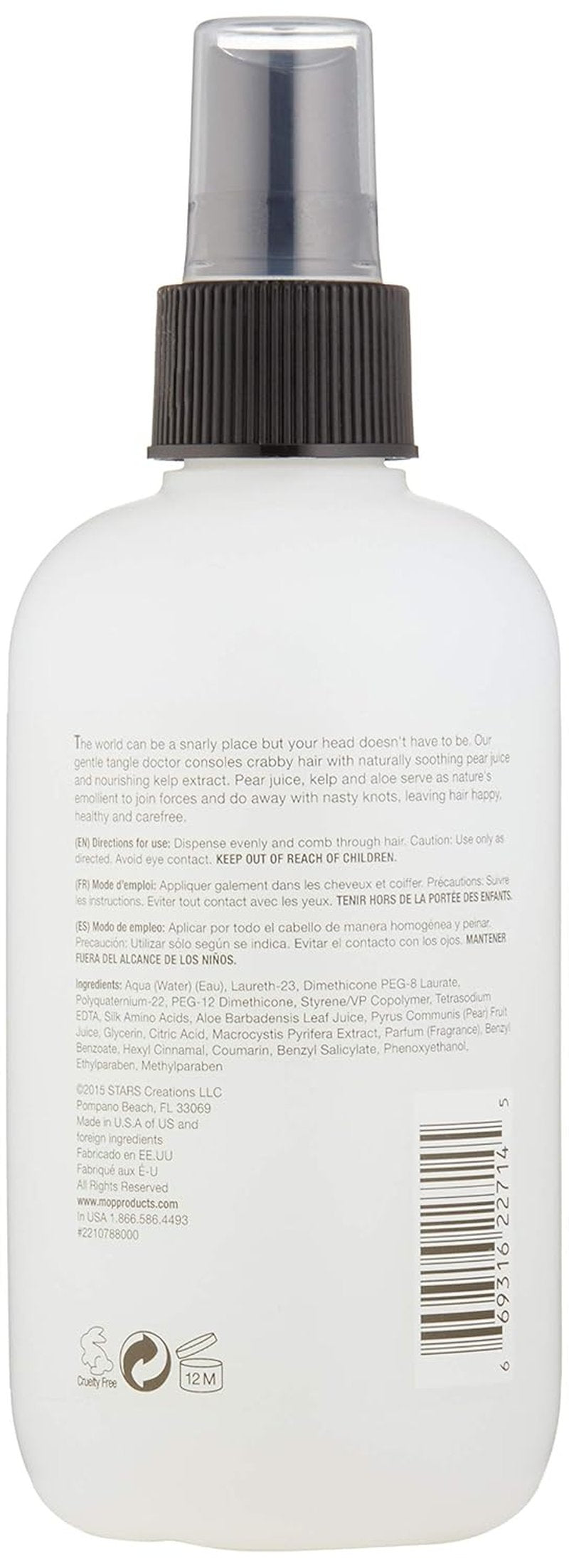MOP Pear Detangler - Smooth, Soft & Tangle-Free Hair | 8.45 Fl Oz, Moisturizing for Sensitive Scalps