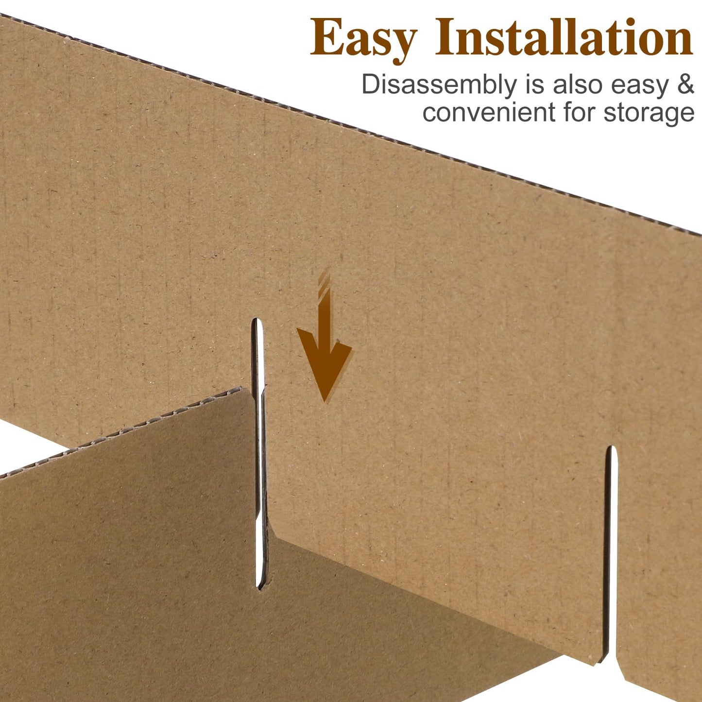 GLEAVI 5 Sets Cardboard Moving Box Dividers, Glassware Dish Packing Inserts, Protective Paper Dividers for Cardboard Boxes, Suitable for Glass Cups, Plates, and Wine Glasses during Transportation