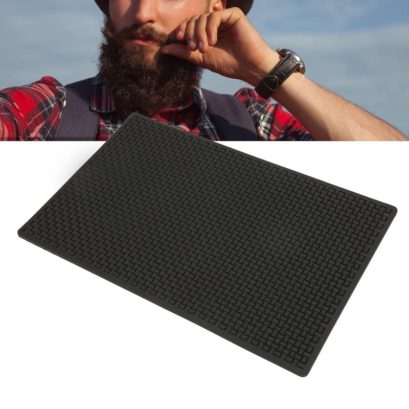 Barber Station Mat - Extra Large Nonstick Silicone Heat-Resistant Countertop Protector | Ideal for Hair Styling Tools