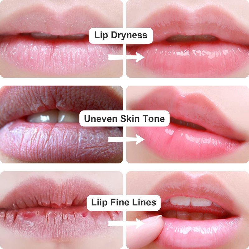 Permotary 30 PCS Moisturizing Collagen Lip Mask Crystal Mouth Care Pads Mask for Moisturizing & Reducing Chapped, Smoothing Fine Lines Lip Patches with Moisture Essence for Gifts