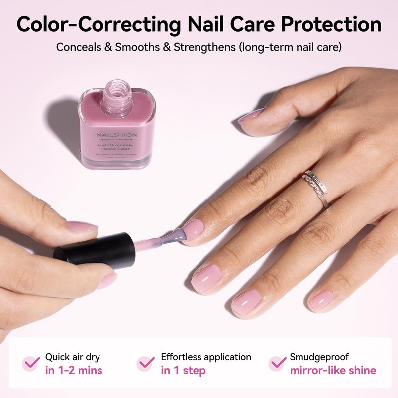 Nailshion Base Coat,Quick Air Dry