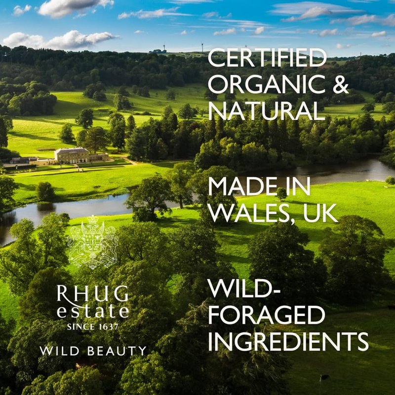 Rhug Wild Beauty. - Active Treatment Serum with Hyaluronic Acid | Lightweight Hydrating Face Serum | 30ml | Made in the UK