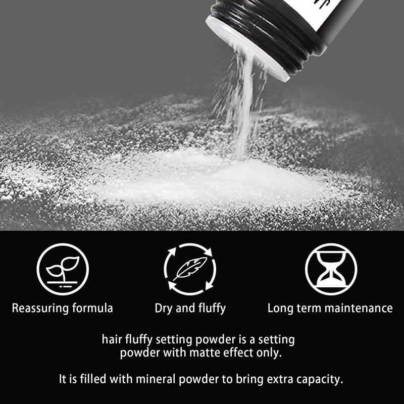 Hair Styling Powder, Hair Texture Powder Adds Volume and Texture Lightweight for a Natural Look, Alll Day Invisible, Flexible Hold,Long-lasting,Matte Finish,No Stickiness for Short to Medium Hair 8g