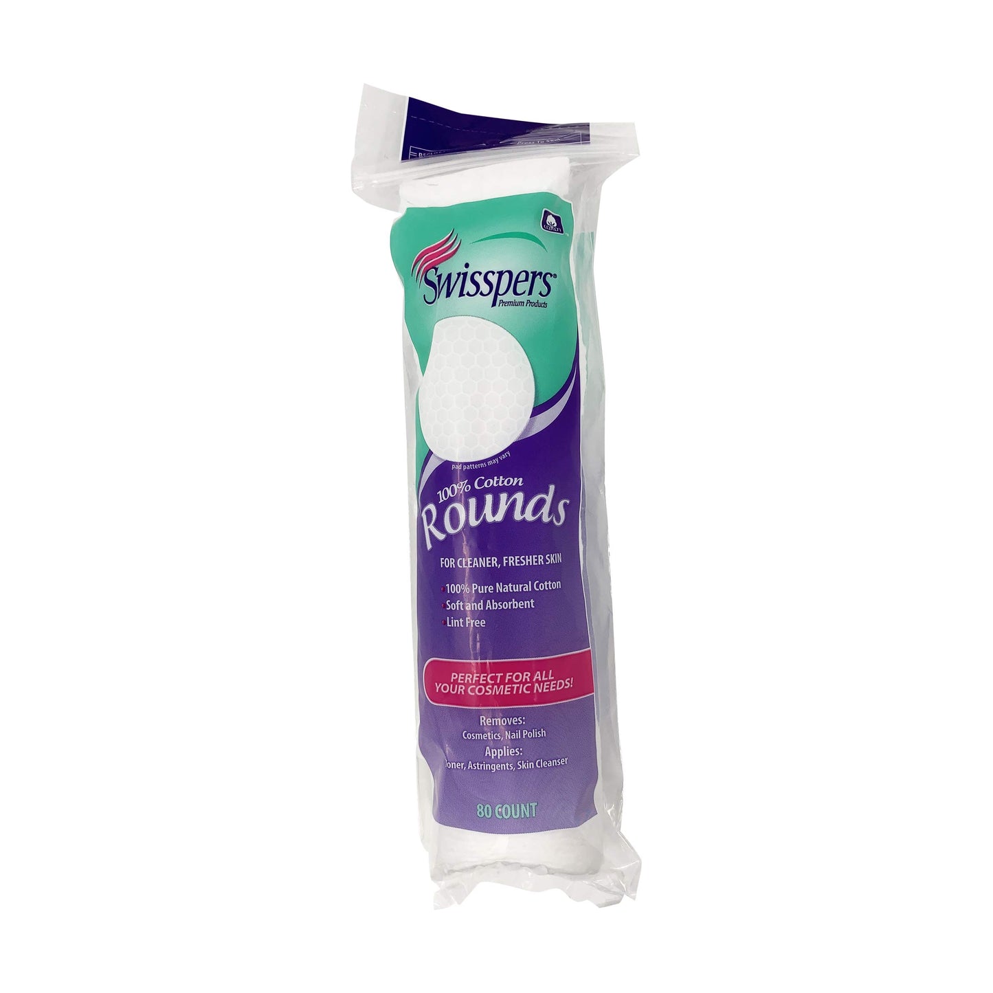 Swisspers Multicare Cotton Rounds, 80 Count