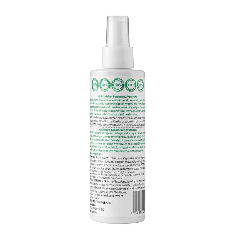 Mint Leave-In Conditioner Spray - Ultra Lightweight & Non-Greasy Formula - Moisturizes & Detangles Hair - 100% Natural - 6.7 fl. oz