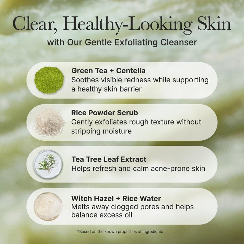 Arencia Korean Rice Mochi Face Cleanser - Gentle All-in-One Face Wash for Deep Cleansing & Moisturizing | Acne-Prone Skin, 150ml