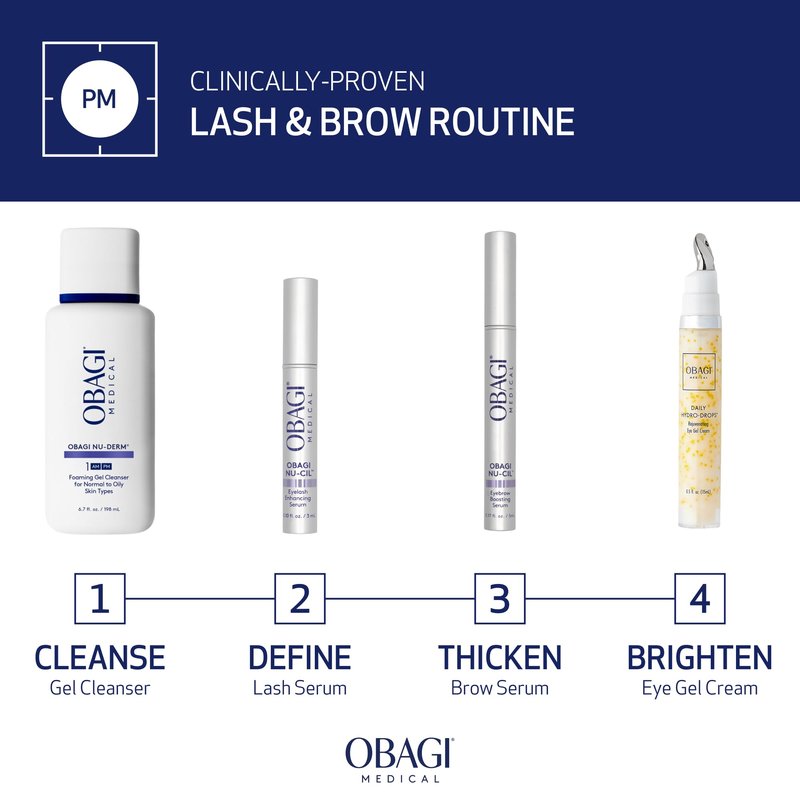 Obagi Nu-Cil Eyelash Enhancing Serum – Nourishing Lash Serum with Biotin for Thicker & More Defined-Looking Lashes – 0.1 oz