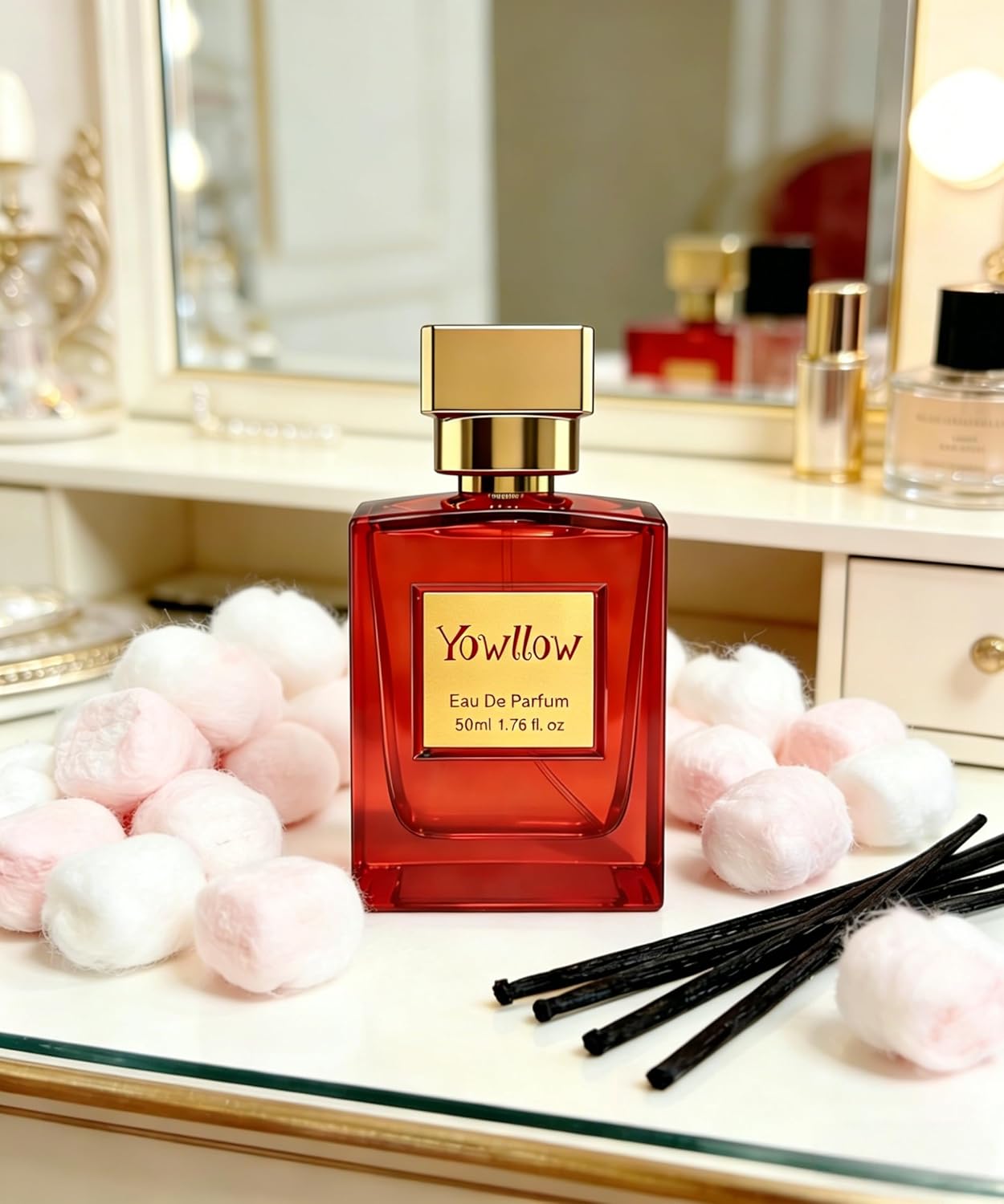 Yowllow- Womens Eau de Parfum - Floral Marshmallow Inspired by By K.aya.li #81 - Long Lasting & Pure Feminine Perfume - Luxury Women Fragrance Spray 1.7 Fl 0z/50ML