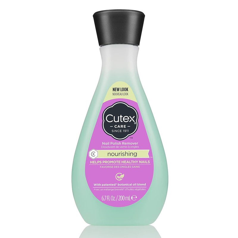 Cutex Nourishing Nail Polish Remover - Vitamin E Formula for Healthy Nails | 6.7 fl oz