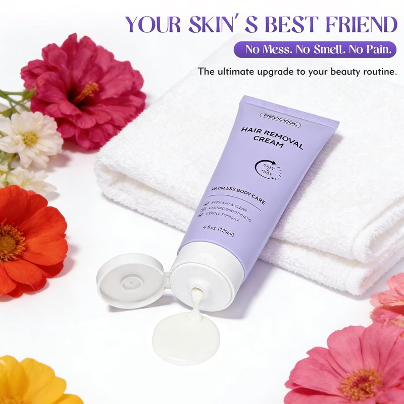 Regine Switzerland Hair Removal Cream - Painless Depilatory for Sensitive Skin | 4.0 fl. oz, Gentle for Legs & Bikini Line