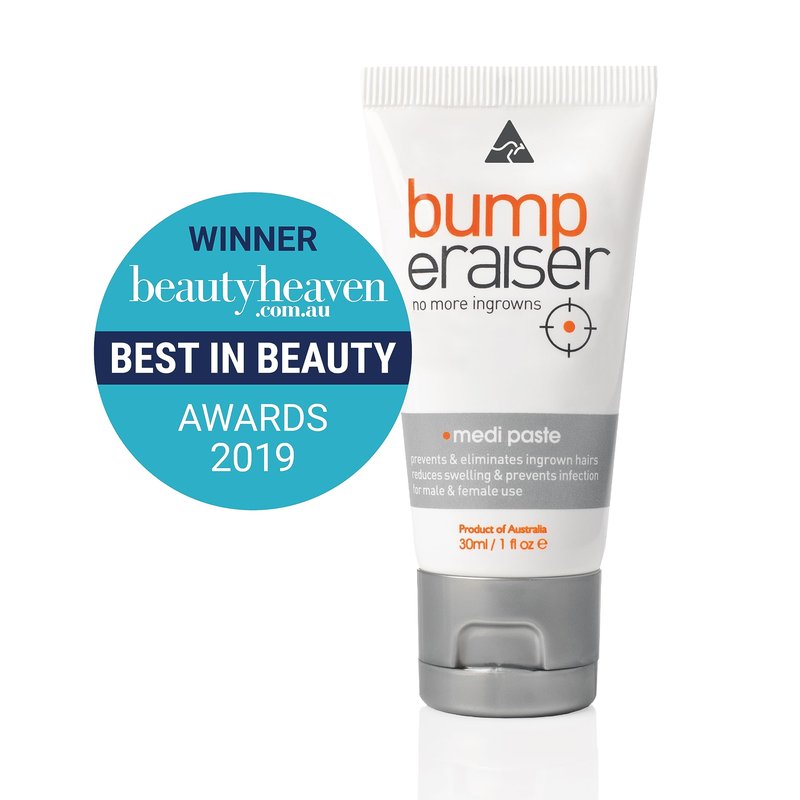 Bump eRaiser Medi Paste 1.0 fl oz — Tea Tree & Vitamin A Overnight Spot Treatment for Ingrown Hairs & Razor Bumps on Bikini Line, Legs, Beard & Underarms | Made in Australia